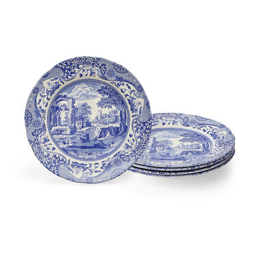 Blue Italian Set of 4 Small Dinner Plates